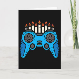 Tarjeta Jugador de videojuegos judío Hanukkah Chanukah Hom