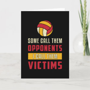 Tarjeta Jugador De Voleibol Algunos Los Llaman Equipo De O