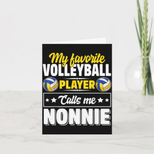 Tarjeta jugador de voleibol favorito llama a la madre de n