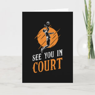 Tarjeta Jugador De Voleibol Te Ve En El Juzgado, Regalo De