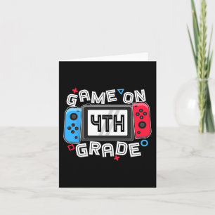 Tarjeta Jugador De Vuelta Al Juego De Diversión Escolar En