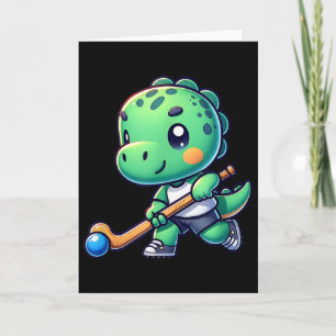 Tarjeta Jugador del equipo de hockey sobre hierba de dinos