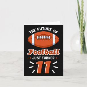 Tarjeta Jugador del partido de cumpleaños 11 de fútbol, am