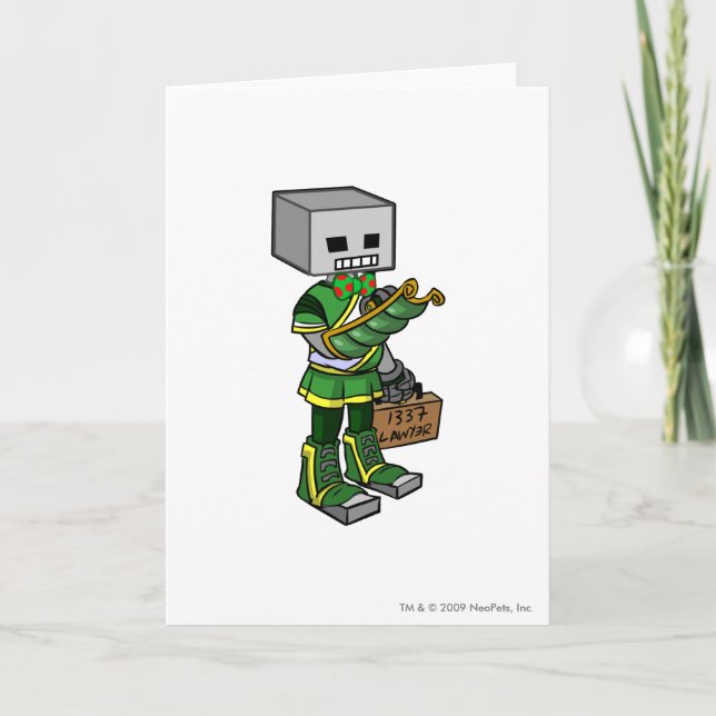 Tarjeta Jugador del personal de Lawyerbot Brightvale (Anverso)