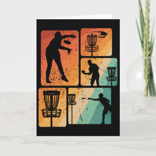 Tarjeta Jugador Divertido de Golf con Disco Fresco Disco V