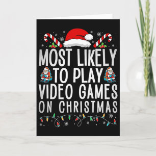 Tarjeta Jugador Divertido Más Propenso a Jugar Videojuegos