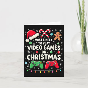 Tarjeta Jugador Divertido Más Propenso a Jugar Videojuegos