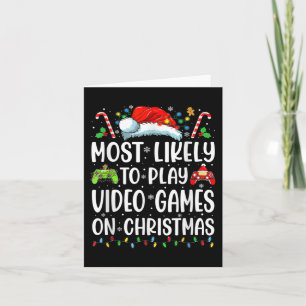 Tarjeta Jugador Divertido Más Propenso a Jugar Videojuegos