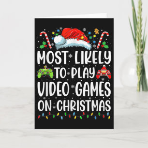 Tarjeta Jugador Divertido Más Propenso a Jugar Videojuegos