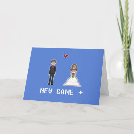 Tarjeta Jugador Geek 1 y 2 Juego Nuevo Plus Bride Groom