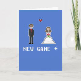 Tarjeta Jugador Geek 1 y 2 Juego Nuevo Plus Bride Groom