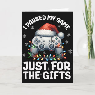 Tarjeta Jugador Navidad Juegos Videojuegos Chicos Chris