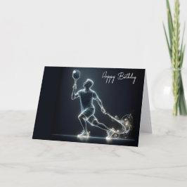 Tarjeta Jugador Neon Pickleball por cumpleaños
