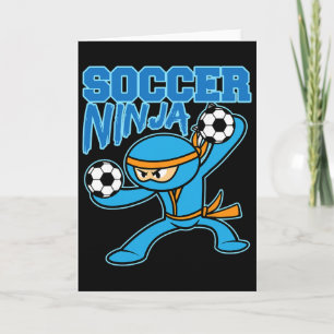 Tarjeta Jugador Ninja de Fútbol Amantes de Footbyll Divert