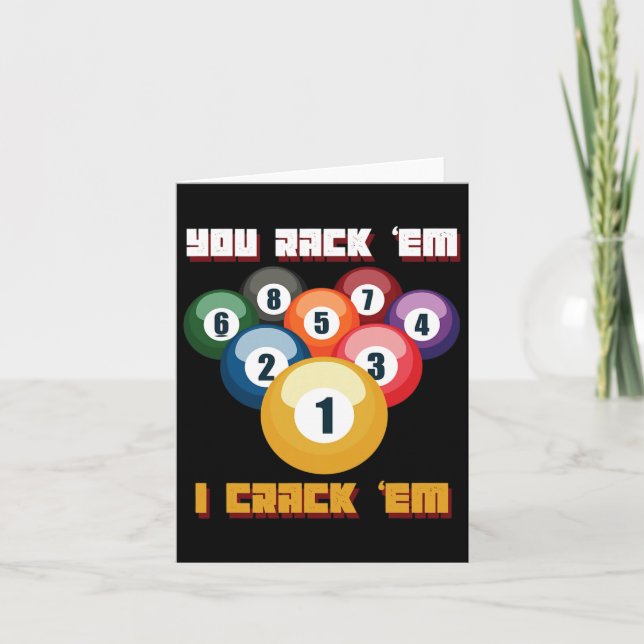 Tarjeta Jugador O Atleta De Puns Billiards (Anverso)