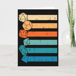 Tarjeta Jugador Retro De Rpg Juego De Rol Hombres Chicos