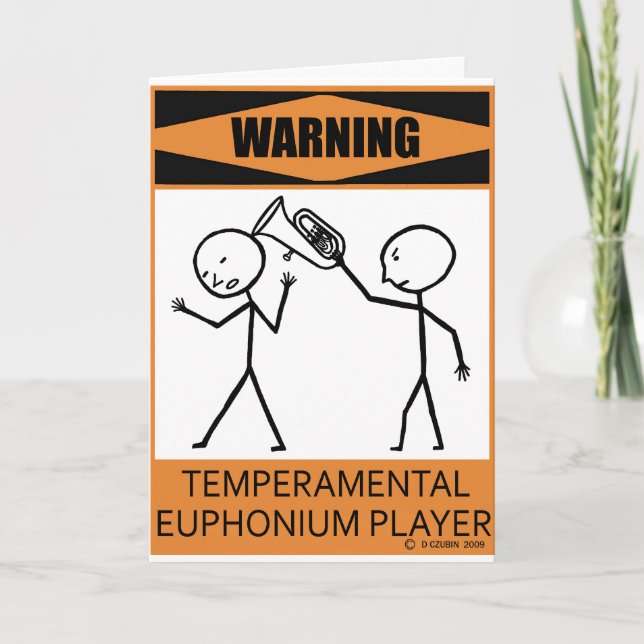 Tarjeta Jugador temperamental amonestador del Euphonium (Anverso)