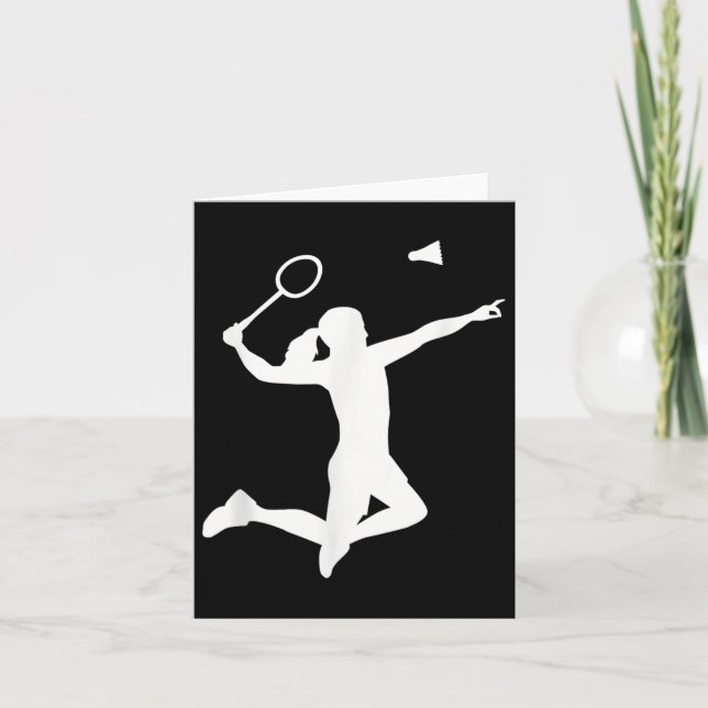Tarjeta Jugadora de Badminton femenina (Anverso)