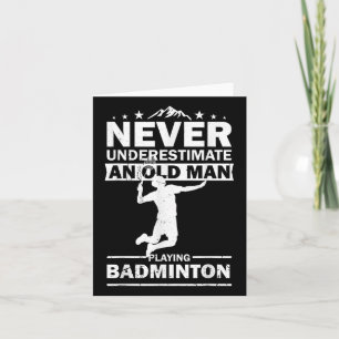 Tarjeta Jugadora de bádminton Hombres Mujeres Volante Dive