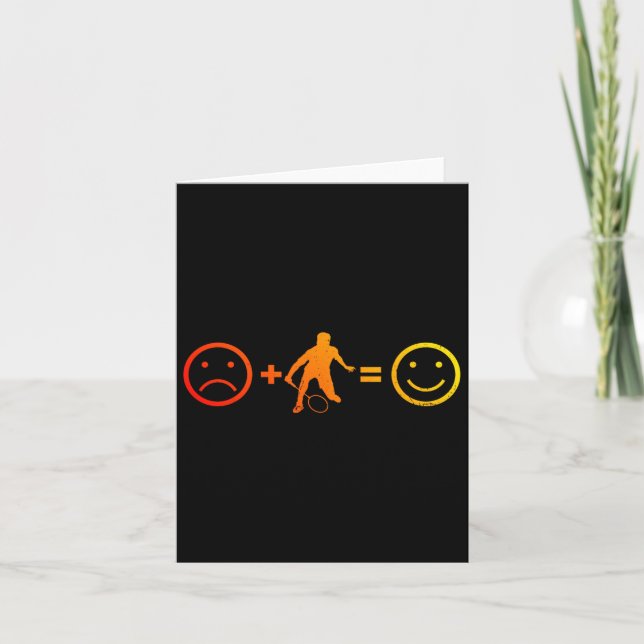 Tarjeta Jugadora de bádminton para mujeres Squash (Anverso)