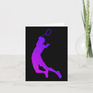Tarjeta Jugadora de bádminton volante de bádminton 