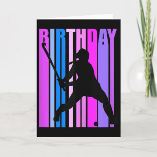 Tarjeta Jugadora de Hockey sobre Césped Cumpleaños Mujeres