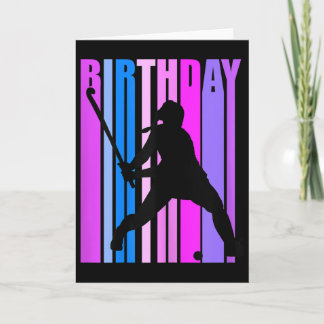 Tarjeta Jugadora de Hockey sobre Césped Cumpleaños Mujeres