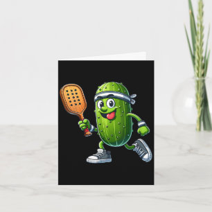 Tarjeta Jugadora de pickleball divertida mujeres paleta pi