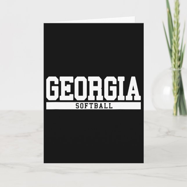Tarjeta jugadora de sóftbol de Georgia _1  (Anverso)