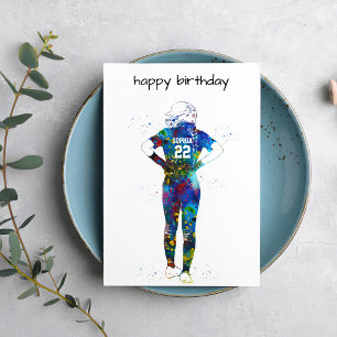 Tarjeta Jugadora de sóftbol femenino
