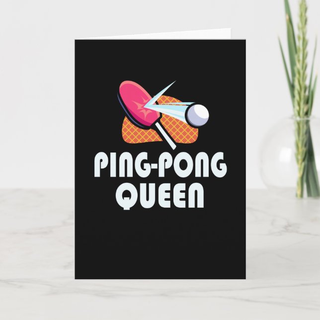 Tarjeta Jugadora de tenis en ping pong (Anverso)
