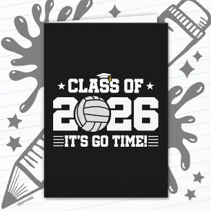 Tarjeta Jugadora de Voleibol Clase de Graduación 2026 Seni