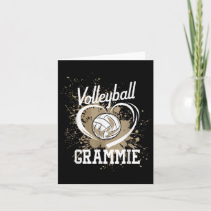 Tarjeta Jugadora de voleibol Grammie Heart de voleibol 