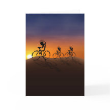 Jugadores de atardecer