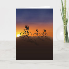 Tarjeta Jugadores de atardecer