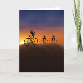 Tarjeta Jugadores de atardecer