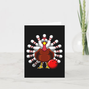 Tarjeta Jugadores de Bolos de Pavo Jugadores de Boliche Vi