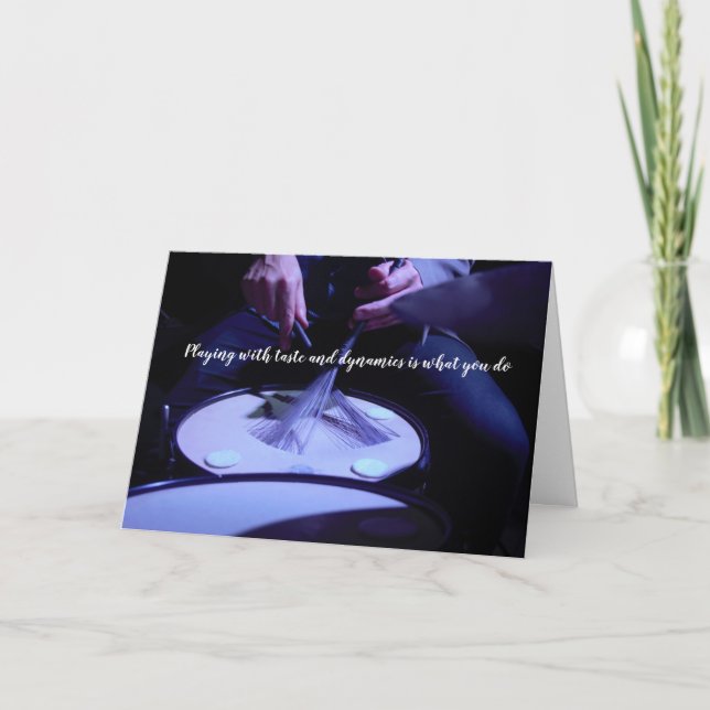 Tarjeta Jugadores de cartas de cumpleaños con sabor y diná (Anverso)