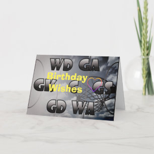 Tarjeta Jugadores de Netball de Corazón Cumpleaños