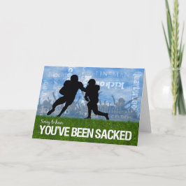 Tarjeta Jugadores de temas de fútbol en el campo