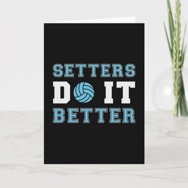 Tarjeta Jugadores de voleibol lo hacen mejor (Anverso)