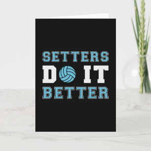Tarjeta Jugadores de voleibol lo hacen mejor