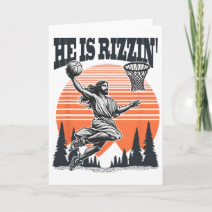 Tarjeta Jugando Bysketbyll Pascua Él Es Divertido Rizzin