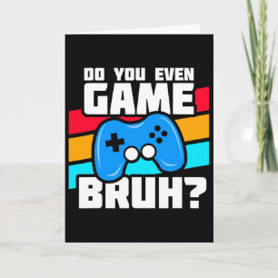 Tarjeta Jugando Videojuegos - Meme de Jugador de Video - V