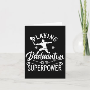 Tarjeta Jugar a Badminton es mi transbordador de superpote