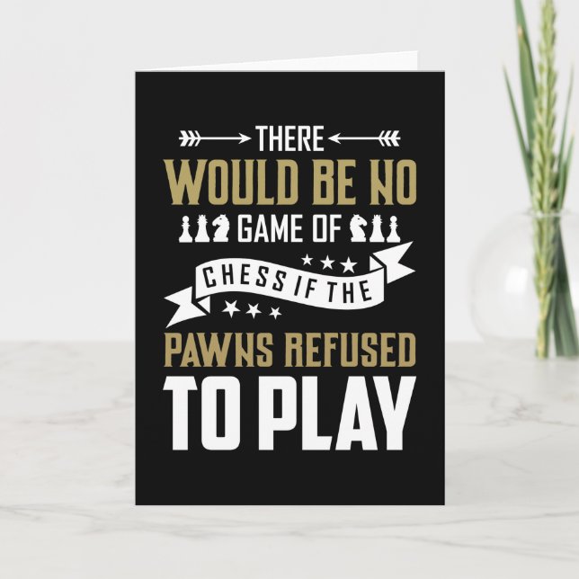 Tarjeta Jugar ajedrez (Anverso)