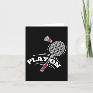 Tarjeta Jugar al jugador de Badminton Sport Stick Shuttle 
