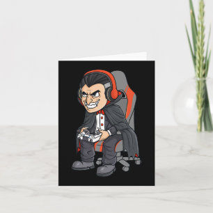 Tarjeta Jugar al vampiro de Halloween asustar a los niños