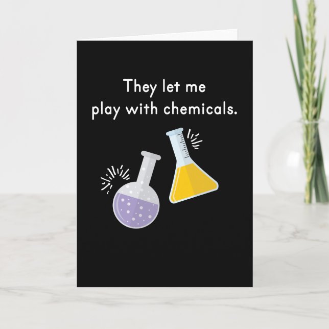 Tarjeta Jugar con química química (Anverso)