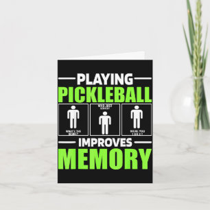 Tarjeta Jugar pickleball mejora la memoria jugador de dink